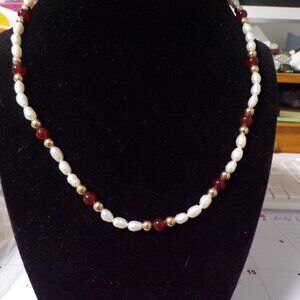 faux pearl necklace